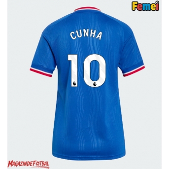 Manchester United Matheus Cunha #10 Tricou Fotbal Replică 2026-27 Femei Deplasare